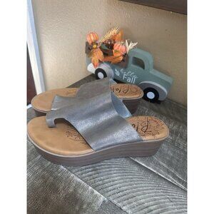 Women’s Blowfish Silver Sandals Size 8.5
